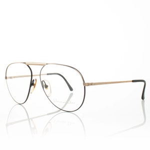 Vintage Christian Dior 2461 41 Brown Gold Round Eyeglasses Optical Frame Gafas