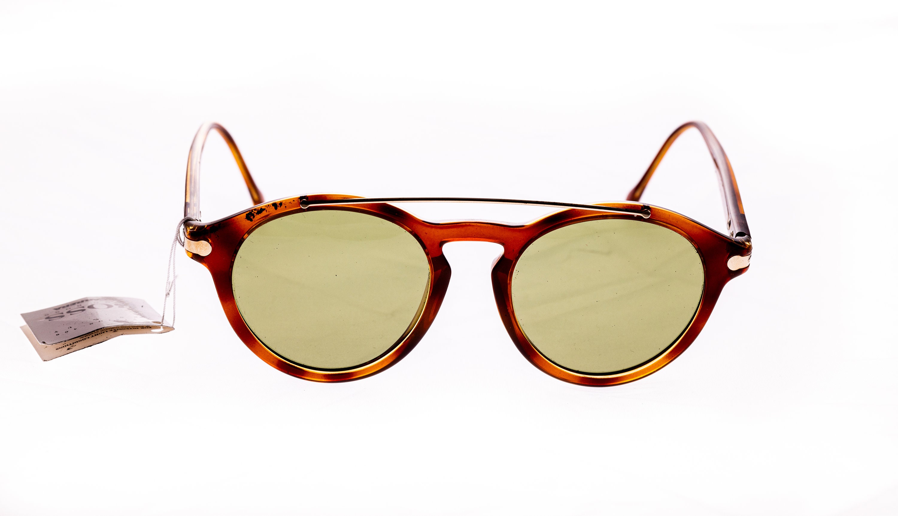 Vintage Hugo Boss 5163 10 Brown Round Sunglasses Eyeglasses  display picture 3