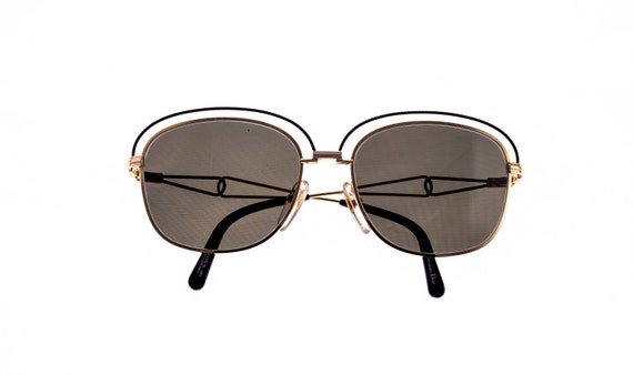 Dior 49 Sunglasses Black Gold Eyewear Christian Dior 2434 49 – Vintage Frames Company main image 2