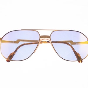 Vintage  Hilton Exclusive 024 C2 YELLOW MIRROR Lens  Aviator 24KT Gold Plated Sunglasses