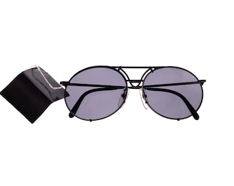 Vintage Carrera Porsche 5651 90er Schwarze Pilotenbrille Lunettes Gafas Occhiali