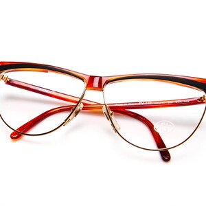 Vintage Fendi FV 142 049 Brown Cat Eye Glasses Eyeglasses Optical Frame