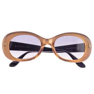 Vintage Christian Dior 2957 43N Oval Gold Sunglasses Eyewear Eyeglasses NOS