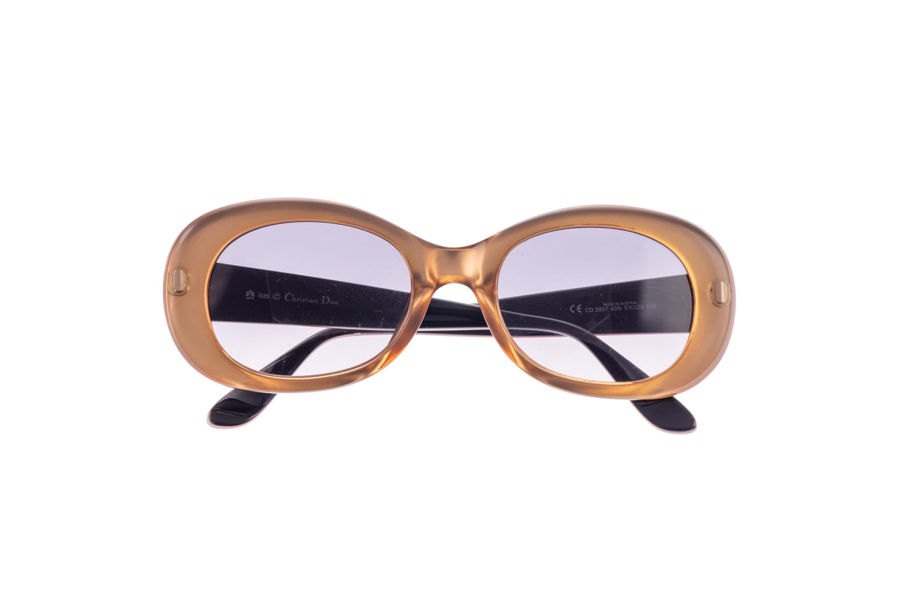 Vintage Christian Dior 2957 43N Oval Gold Sunglasses Eyewear  display picture 3