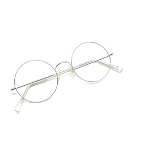 Vintage Savile Row Round Silver Glasses Eyewear Eyeglasses RX 49mm