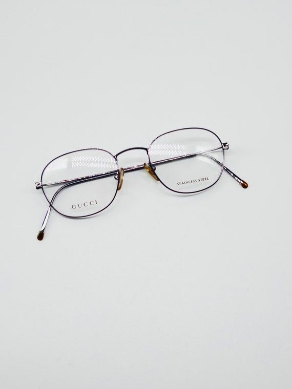 Vintage Gucci GG 1611 8PR Grey SQUARE Eyeglasses Optical  display picture 1