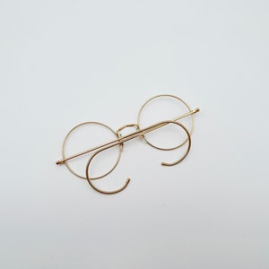 Vintage Savile Row Round Gold Eyeglasses Optical Frame Eyewear 47mm image 6