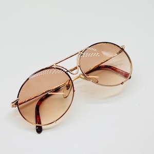 Vintage 5661 41 Round Gold Porsche Design Sunglasses Eyeglasses NOS