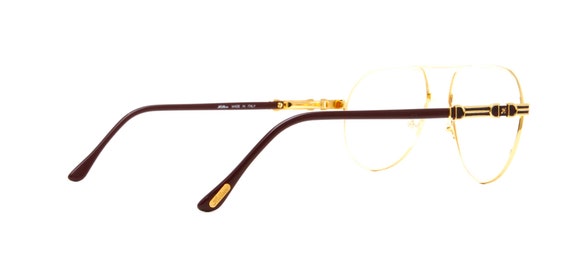 VINTAGE HILTON MANHATTAN 201 C3 Gold Eyeglasses Optic… - Gem