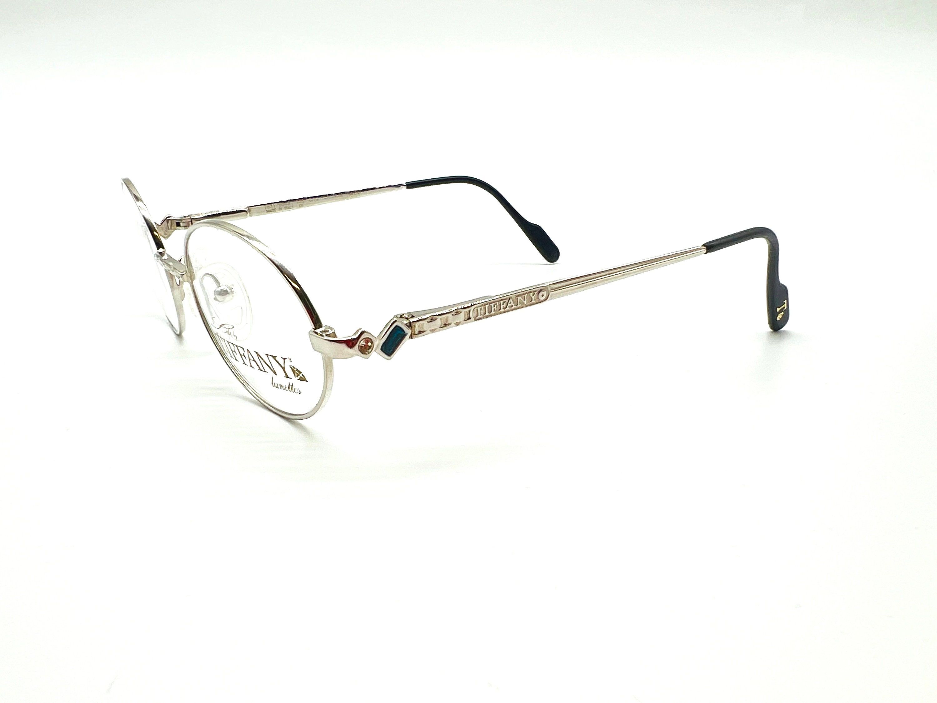 Vintage Tiffany Oval Silver T631 C10 Eyeglasses Optical Frame
