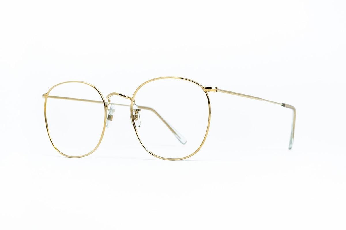 Vintage Algha Savile Row Quadra Gold Eyeglasses 54-18-145 | 1980s