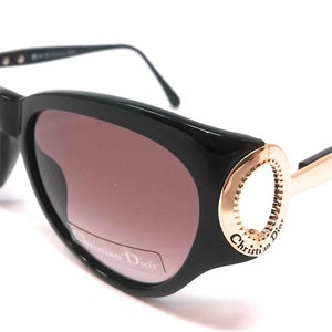 Christian Dior Women&#39;s Sunglasses CD 2633 90 Black Vintage