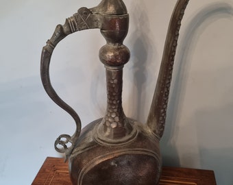 Antique Persian Tinned Copper Water Holder. Beautiful Large