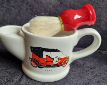 ヴィンテージ陶器シェービングマグと素敵なレトロ1950年代の磁器