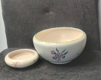 Vintage Poole Pottery Bowl in Blue Aqua Pattern Drip Glaze 27cm - Etsy