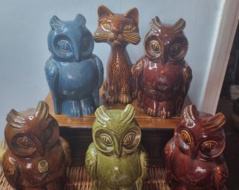 Great Retro 1970s Dartmouth pottery Moneyboxes