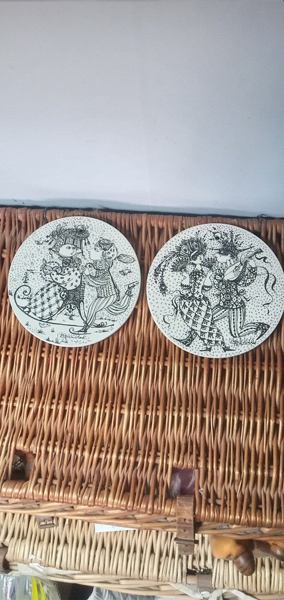 Bjorn Wiinblad Nymolle 12 Months of Love Wall Plaques - Etsy