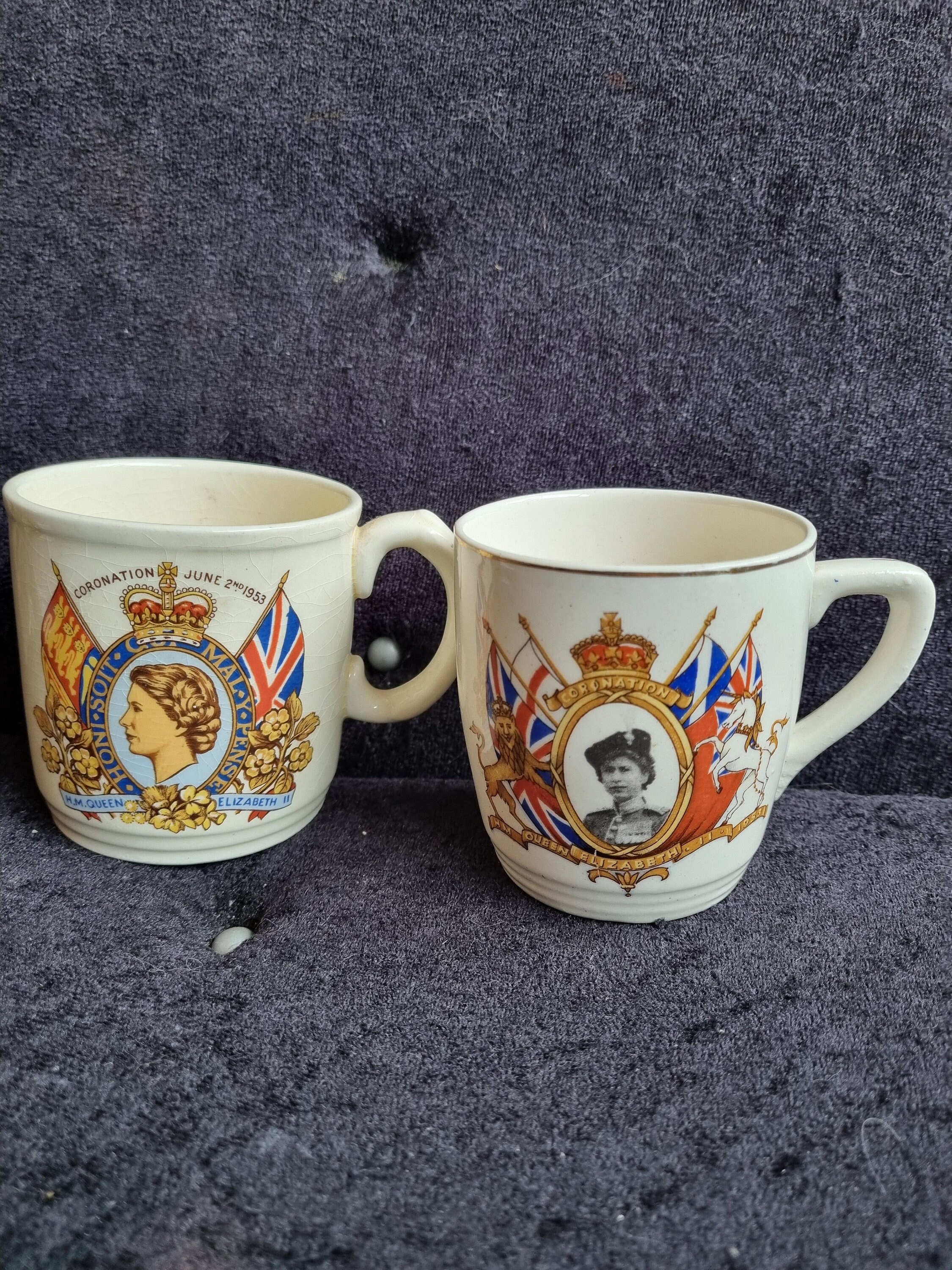 Stanley社　1953年　エリザベス女王　戴冠式記念　ラヴィングカップ 1953年エリザベス2世戴冠式記念マグカップ2個 - Etsy 日本 Stanley社 1953