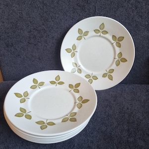 1970s set of 6 J G Meakin tuliptime MAIDSTONE saucers