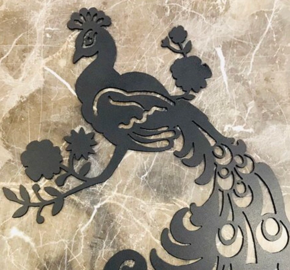 Peacock Peacock Metal Art Peacock Metal Wall Art Peacock Etsy