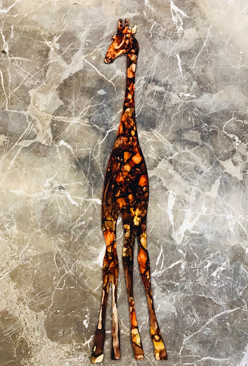 Giraffe Metal Wall Art giraffe giraffe wall art giraffe Etsy