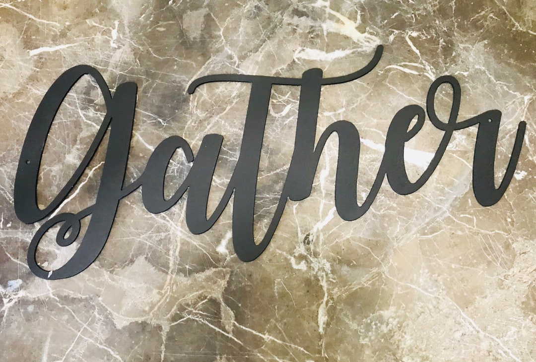 Gather Metal Wall Art Etsy