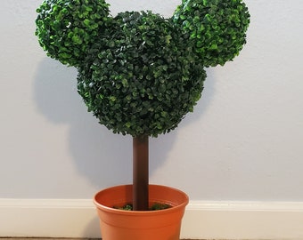 One of a Kind Mickey Mouse Head Topiary | Patio | Home Decor | Gift | Mother's Day | Birthday | Living Room | Disney | Wedding