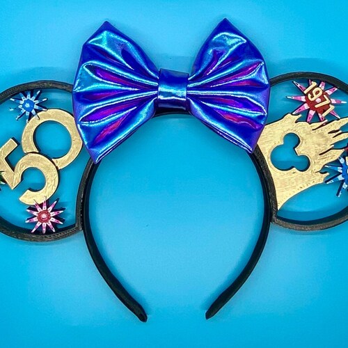 50th Golden Anniversary Disney World Castle - 3D Printed Disney Ears Headband
