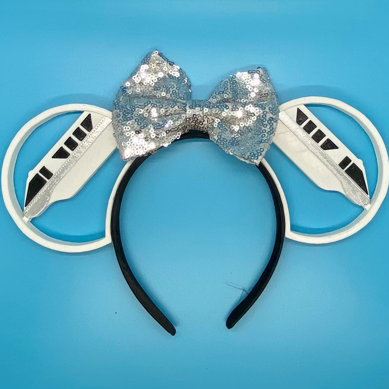 Disney Inspired Handmade Monorail Message 3D Minnie Ears Headband - NWOT il_fullxfull.850303997_2pxo.jpg main image 2