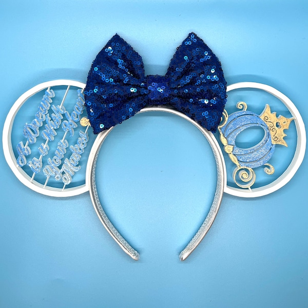 A Dream is a Wish Your Heart Makes 3D Printed Cinderella-Inspired Ears Headband
