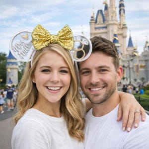 Personalized Bride/Disney Wedding Honeymoon Ears!