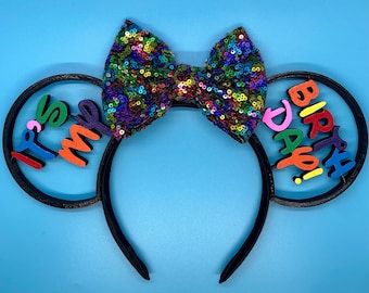 It's My Birthday 3D Printed Disney Ears Headband