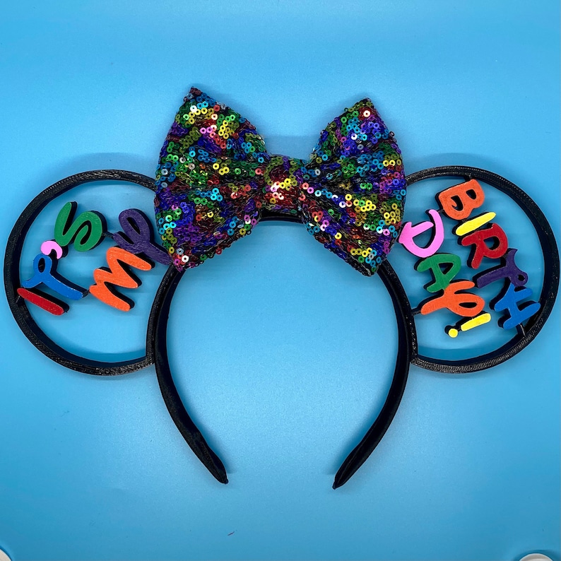 It's My Birthday 3D Printed Disney Ears Headband Etsy