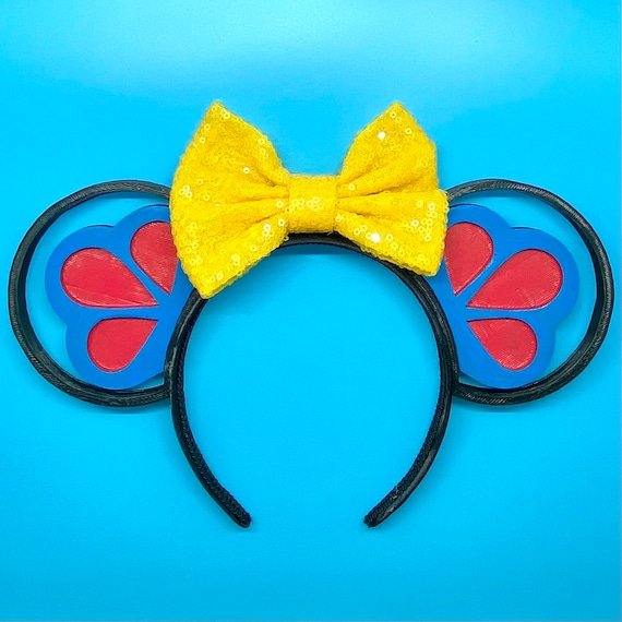 Snow White Inspired Minnie Ears Headband with Bows & Sequins 104099s1.jpg main image 4