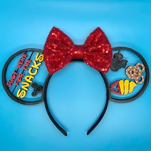 Just Here for the Snacks 3D Printed Ears Headband, Disney-Inspired Ears