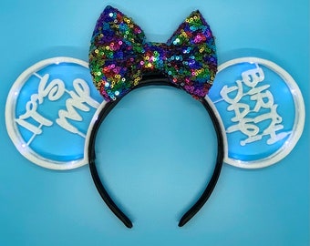 LIGHT UP Birthday 3D Printed Disney Ears