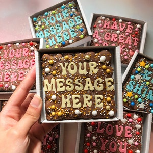 Personalised cookie slab - cookie gift - baked goods - personalised cookie - cookie treat box - postal gift - handmade cookie - biscuit