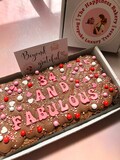Birthday brownie - personalised birthday gift - letterbox brownies and cookies - custom gifts - sweet treat - chocolate - homemade