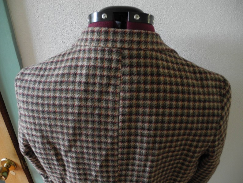 Vintage Oscar de la Renta Plaid Wool Blazer Sports Jacket Coat 70s 80s image 6