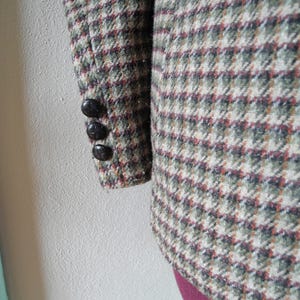 Vintage Oscar de la Renta Plaid Wool Blazer Sports Jacket Coat 70s 80s image 7