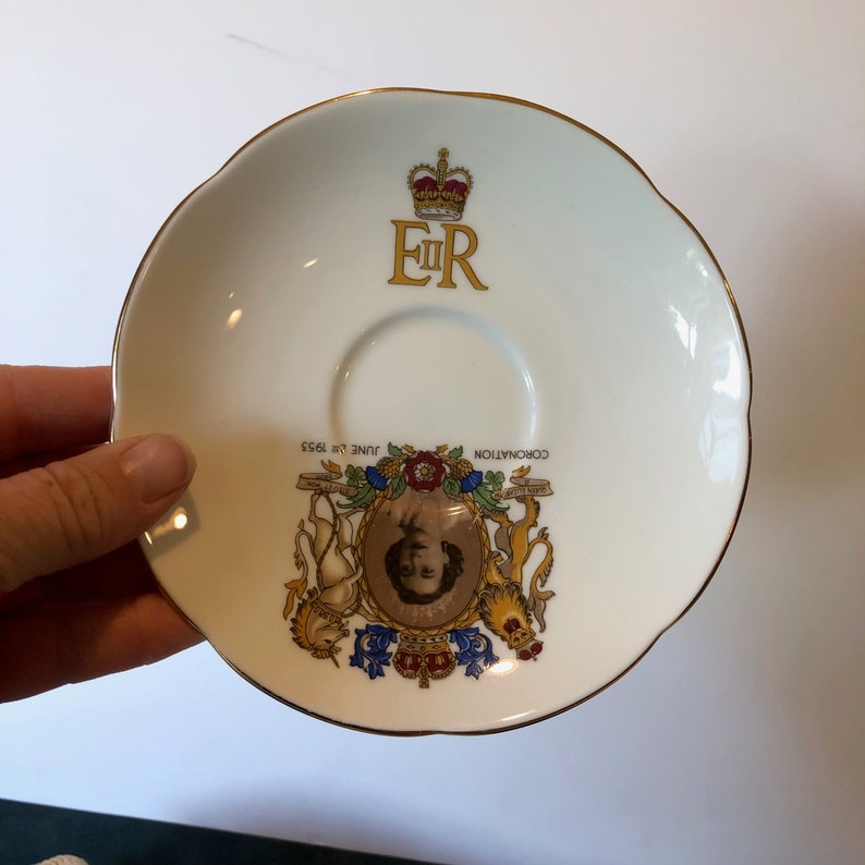 Antique Adderley Fine Bone China Queen Elizabeth II 1953 Etsy