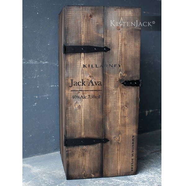 Schrank Hausbar Holzkiste Frachtkiste Holztruhe "Jack Ava"