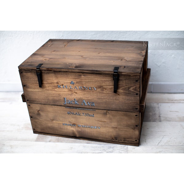 Wooden box cargo box chest table storage box "Killarney"