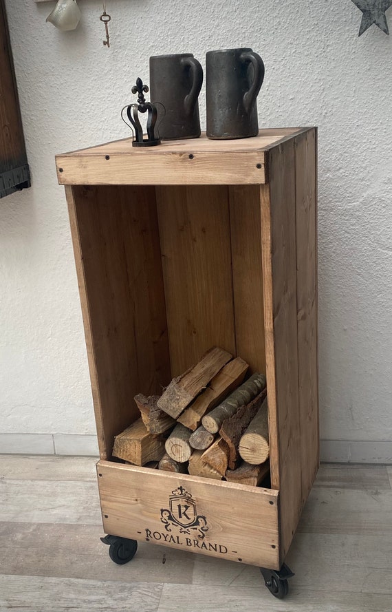 Custom Collapsible Foldable Handmade Woven Felt Firewood Storage