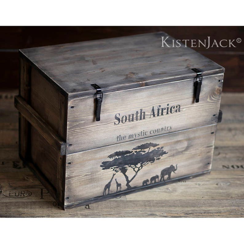 Wooden Box Cargo Box Chest Table Storage Box south Etsy UK