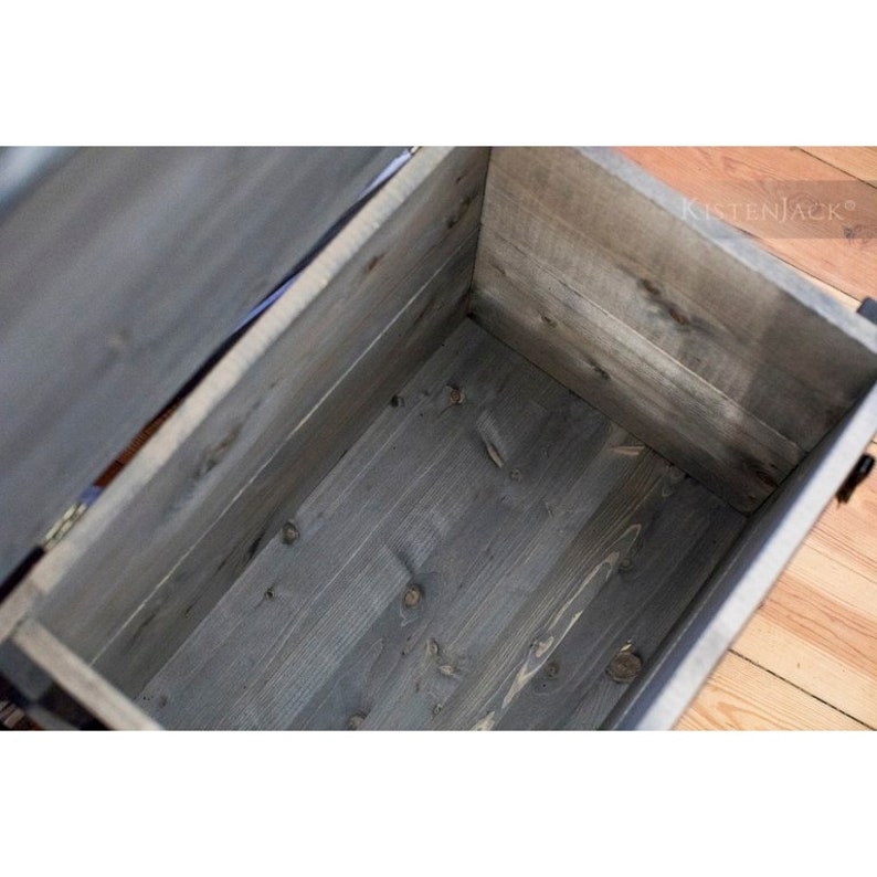 Wooden Box Cargo Box Chest Table Storage Box Moonshine image 4