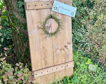 COTTAGE GARDEN shutter with metal sign garden decoration