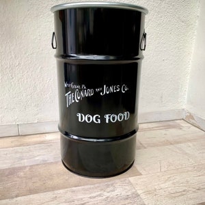 Dog food bin storage bin trash can laundry bucket with handles 60l