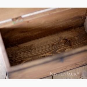 Holzkiste Holzbox Truhe Tisch Aufbewahrungsbox Wedding personalisierbar Geschenk zur Hochzeit/Jahrestag/Geburt Bild 4