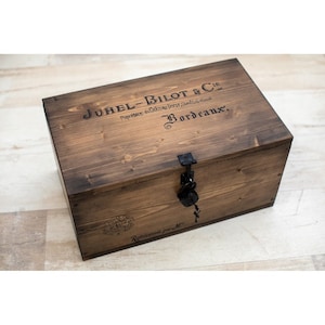 Wooden box freight box wine box storage box "Juhel"